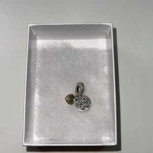 Pandora Charm - Two Tone Infinity sign with heart